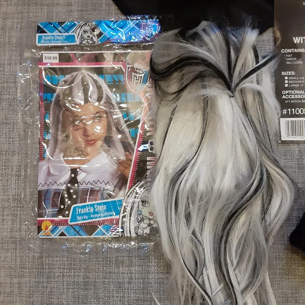 Wicked Witch with Wig Halloween costume- comes with extras